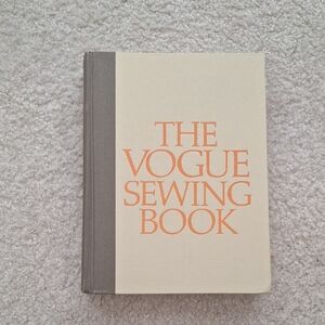 Vogue Sewing Book - Cream Cover with Orange Text and Gray Spine